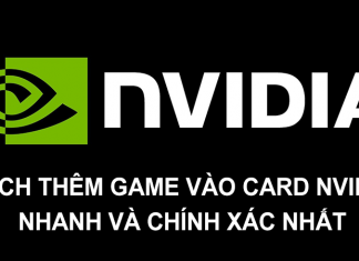 Add game vào card nvidia